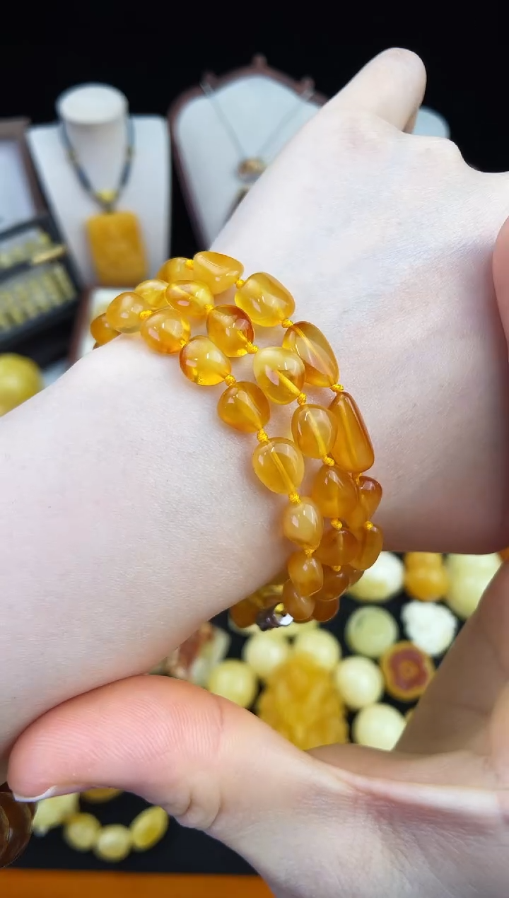 琥珀未镶嵌珠宝奇石柒月