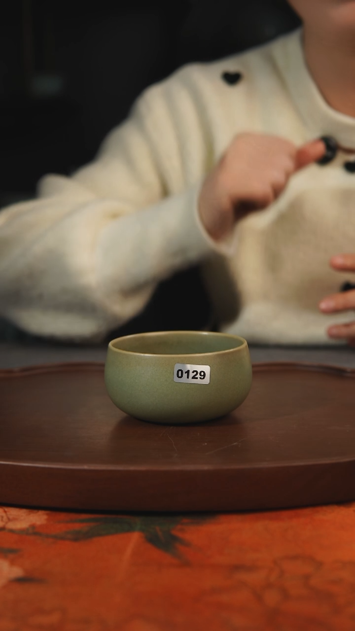 杯子瓷129 柴烧 汝州原产地原矿仿古老釉