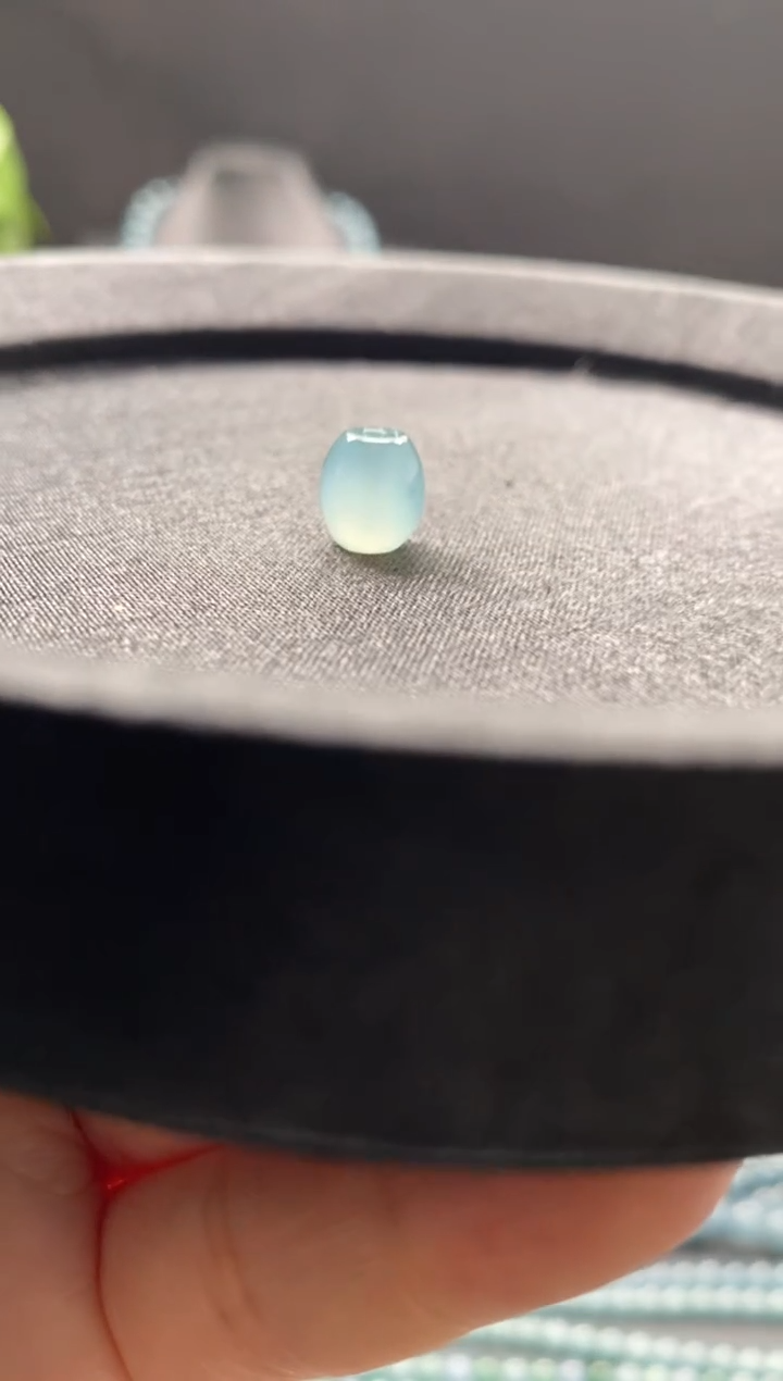 未镶嵌手链翡翠散珠卡8MM大米珠