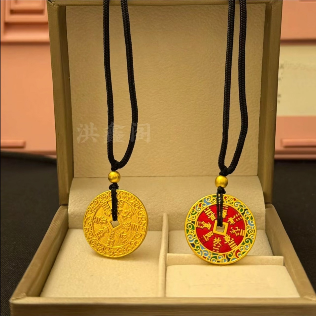 合金吊坠 合金吊坠 山鬼九宫八卦男女轻奢百搭吊坠项链情侣时尚