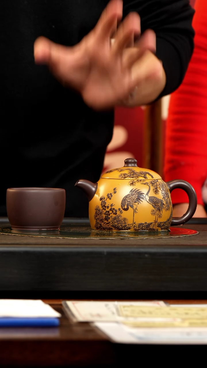 【闪购商品】紫砂茶壶ZCP 泥上泥工艺 秦权