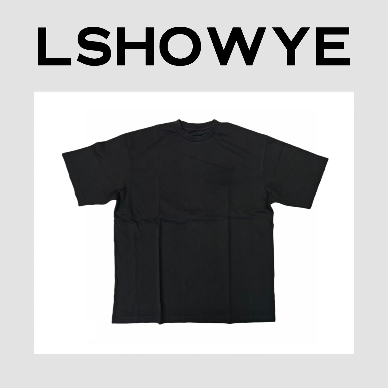 LSHOWYE｜胶布印花洗水短袖t恤609011