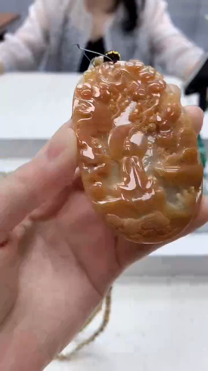 定制翡翠未镶嵌5160ms-毛货挂件87赠珠链