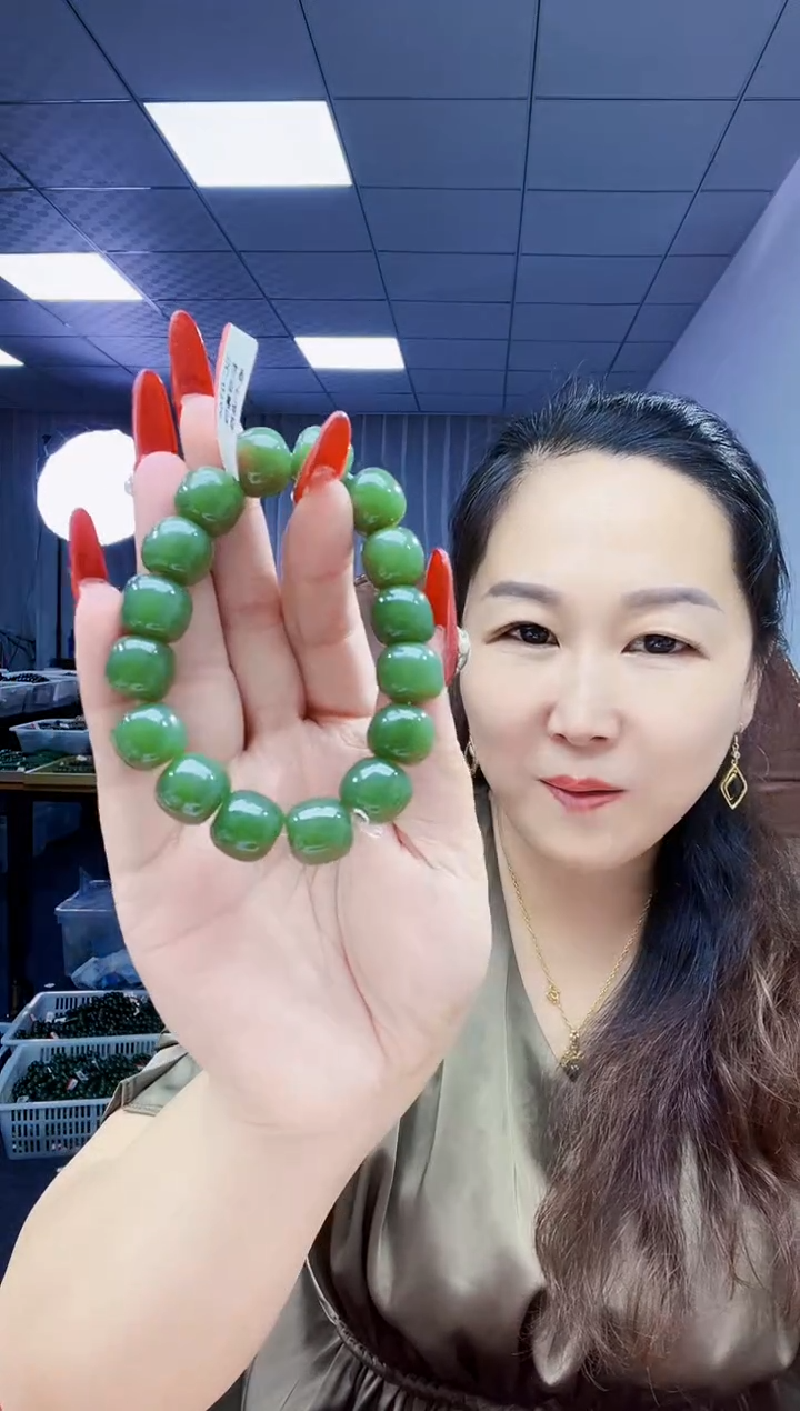 手串未镶嵌和田玉纯天然和田玉新疆且末湖水蓝14