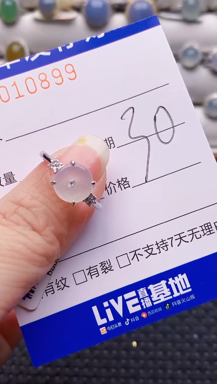 颈饰银S925镶嵌翡翠0899