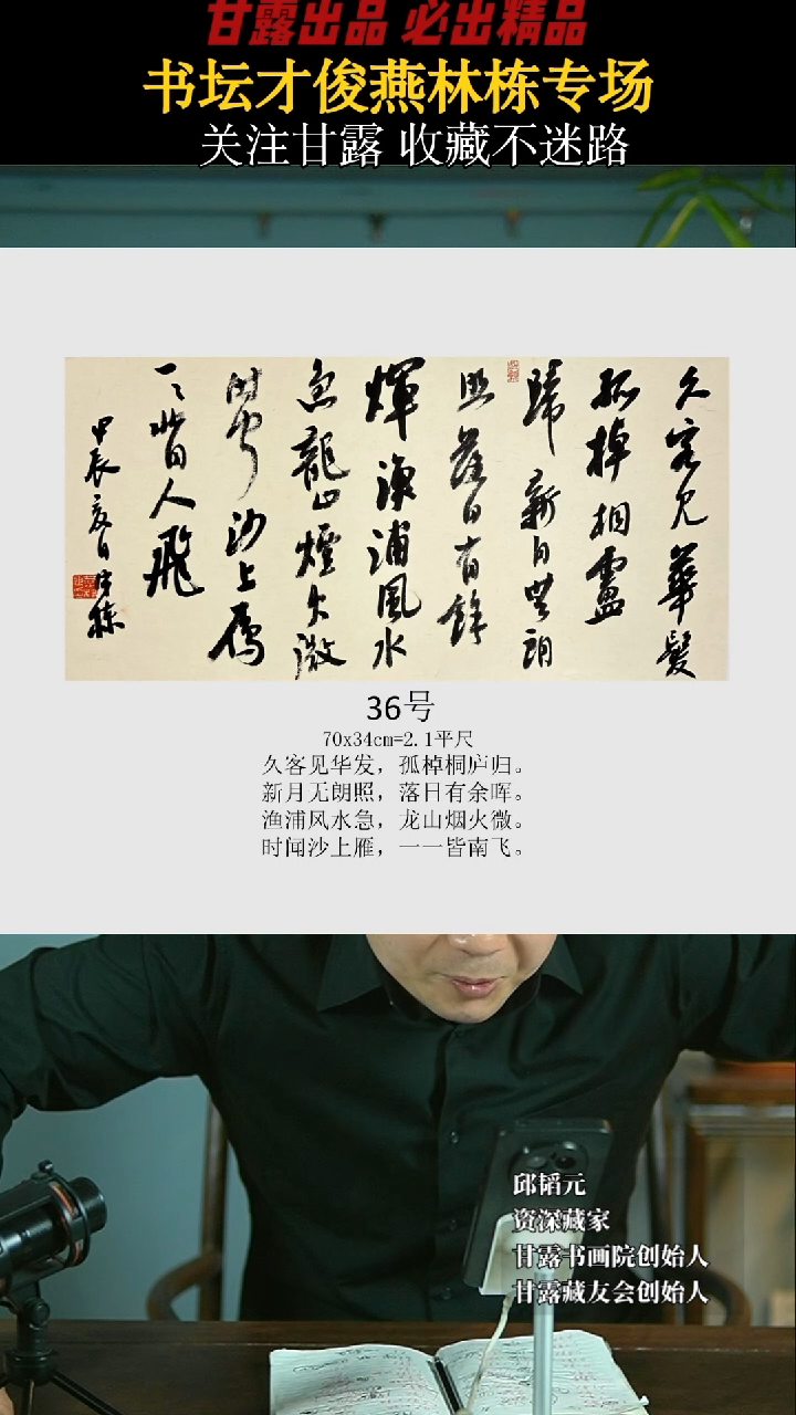 【闪购商品】书法燕林栋36号1063甘露美术馆