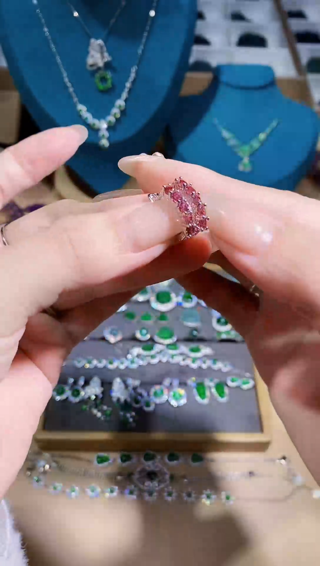 【闪购商品】石榴石耳饰未镶嵌多样性发其一【38】