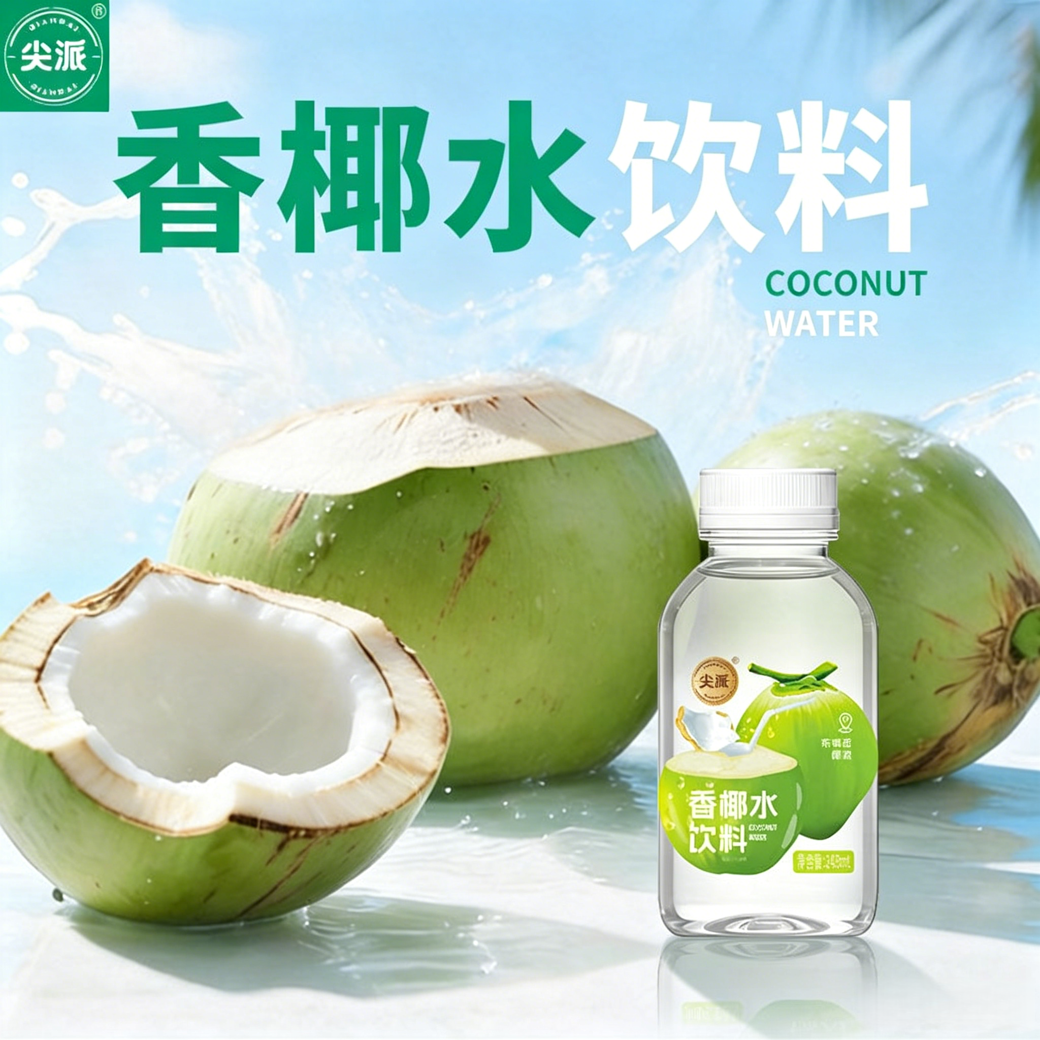 尖派香水椰椰子水饮料瓶装夏季解渴绿色健康孕妇便携饮品饮料网红