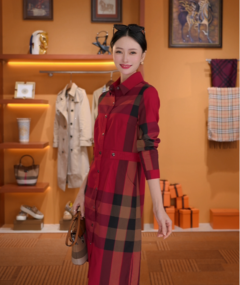 【Magnlia 曼序馆】“椿野初见”重磅专属节日红精纺百搭双穿连衣裙