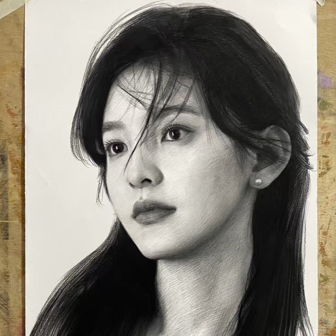 素描画像定制真人照片画手绘头像代画油画水彩丙烯彩铅肖像画人物