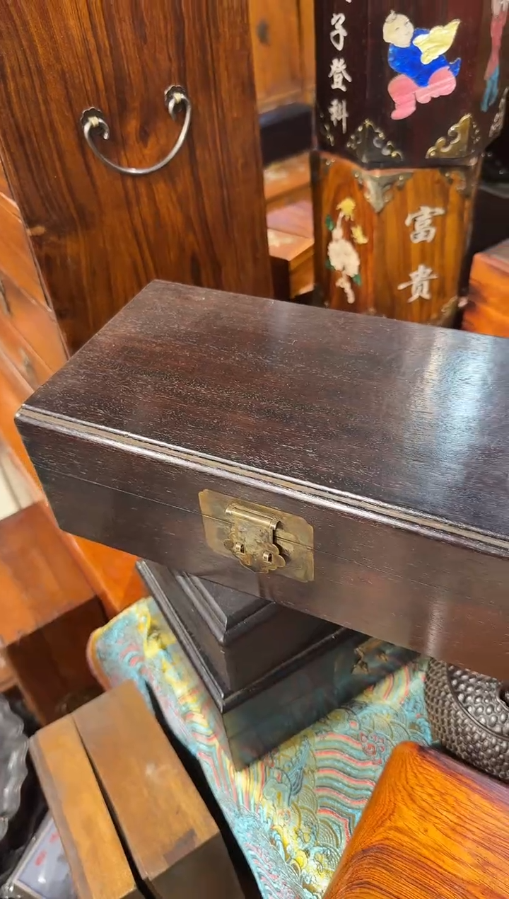 【闪购商品】木木艺28紫檀翻盖盒398.888