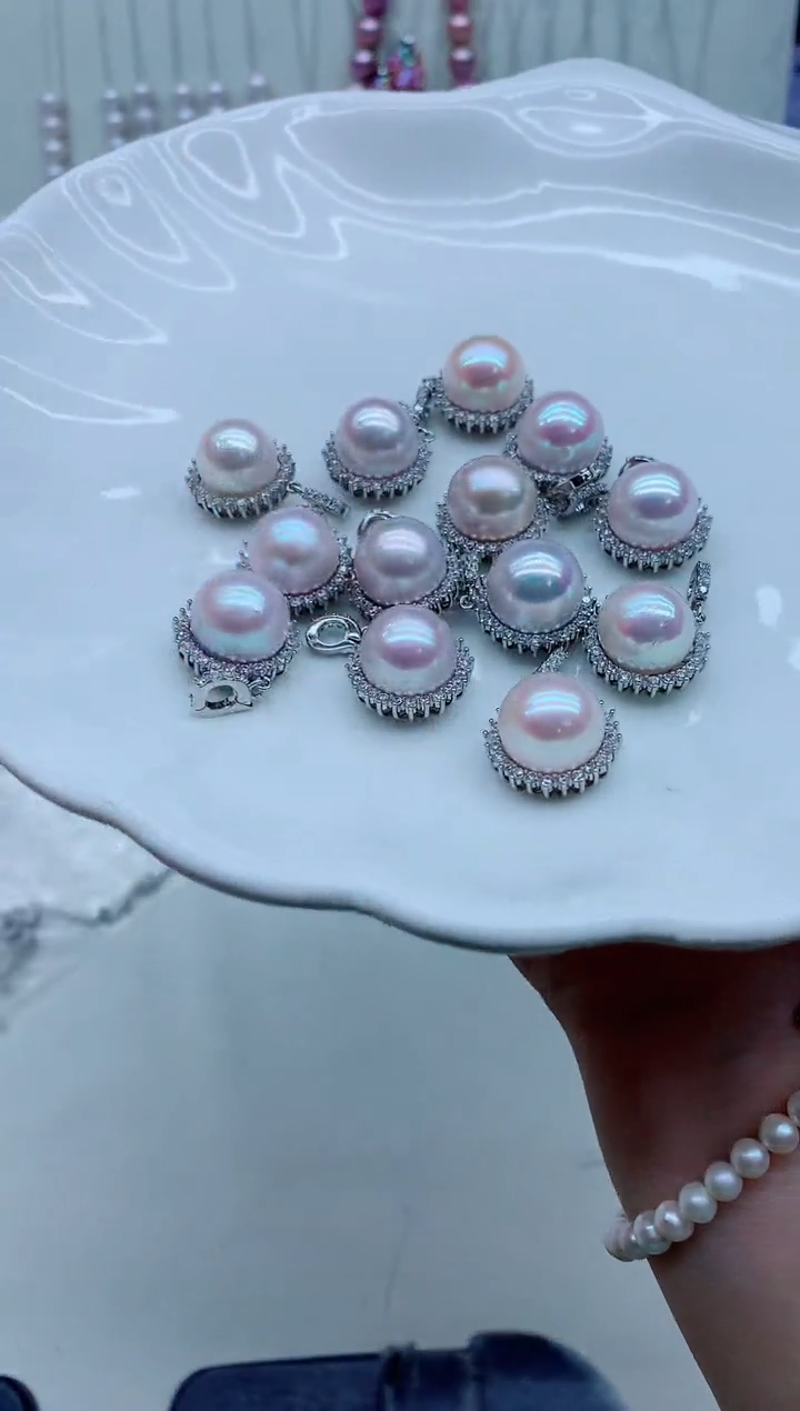 淡水珍珠未镶嵌吊坠(不含链)淡水珍珠吊坠多样性发其一