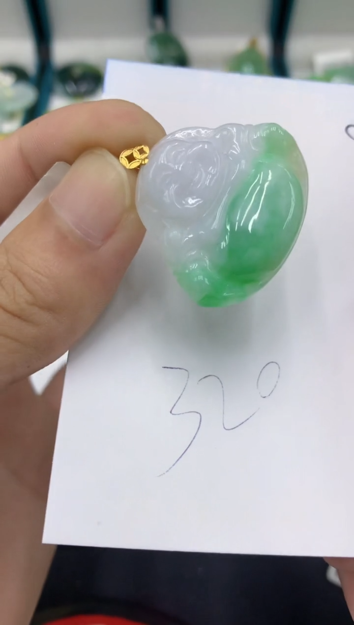 【闪购商品】翡翠颈饰18K金镶嵌翡翠