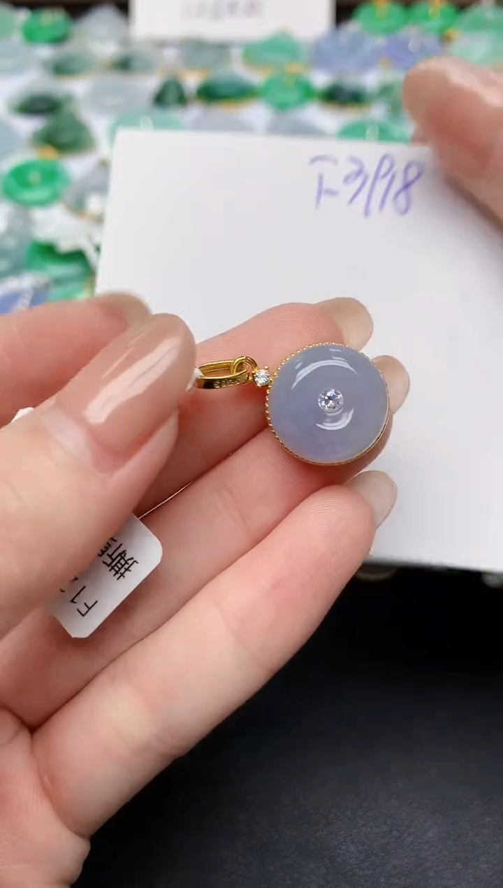 颈饰未镶嵌翡翠 天然缅甸A货翡翠百元以上9元证书费自理