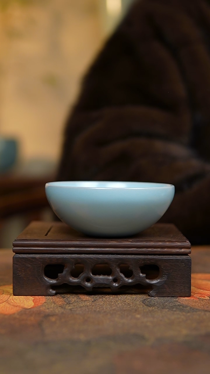 杯仿古宋臻釉纯手鸡心盏杯瑕福利