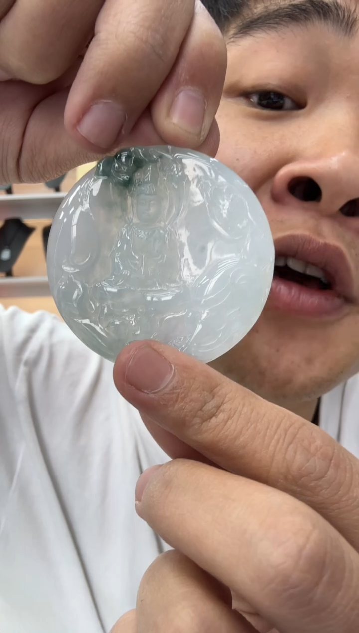 【闪购商品】翡翠颈饰未镶嵌天然翡翠A货孤品一件