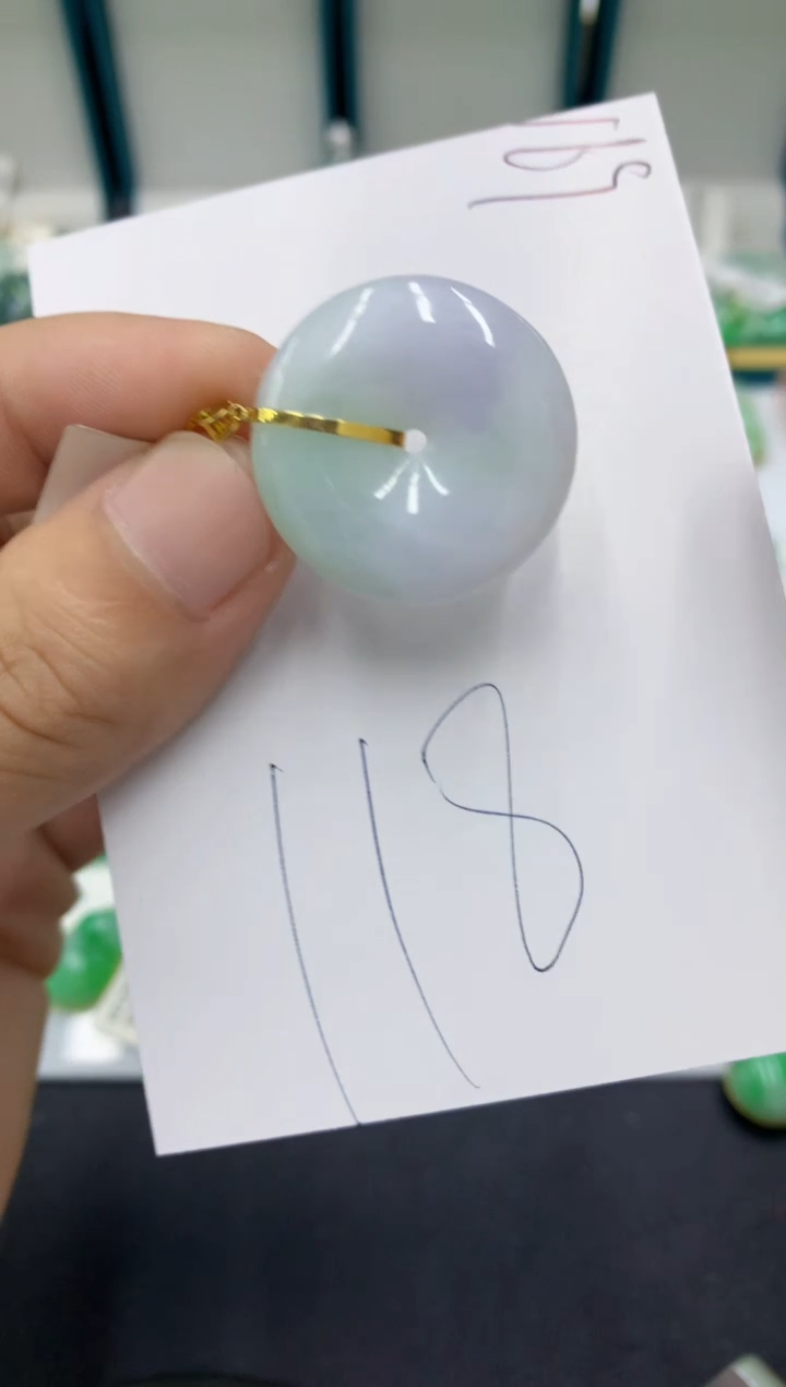 【闪购商品】翡翠颈饰18K金镶嵌翡翠