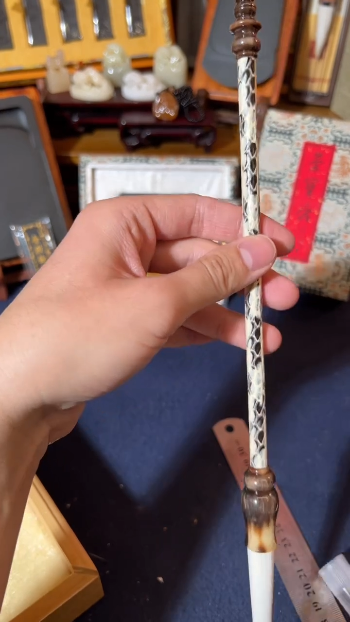 书法 8号 蛇皮杆羊毫笔出锋7.5口径1.5