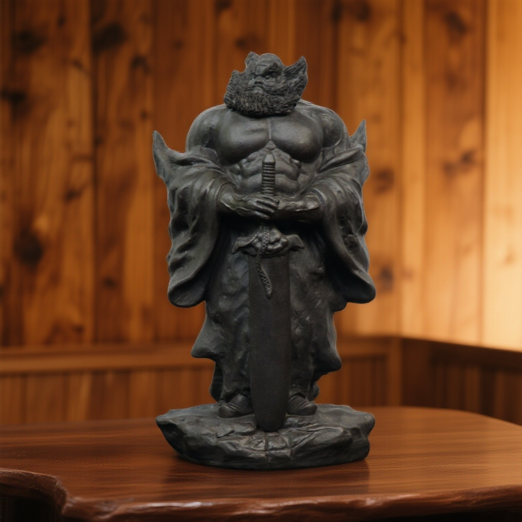 钟馗问天 紫砂摆件