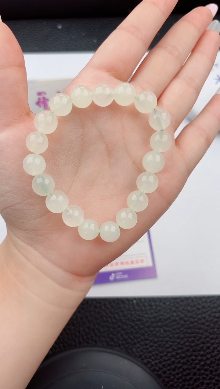 石英岩玉手串未镶嵌000嗨购微色差T1