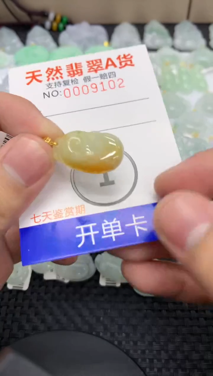 【闪购商品】翡翠颈饰18K金镶嵌11111111111