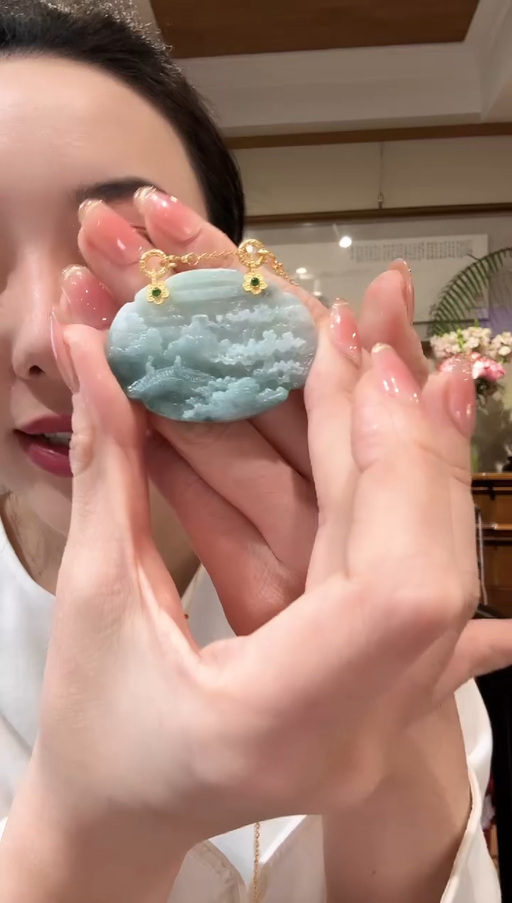 【闪购商品】翡翠颈饰未镶嵌国风