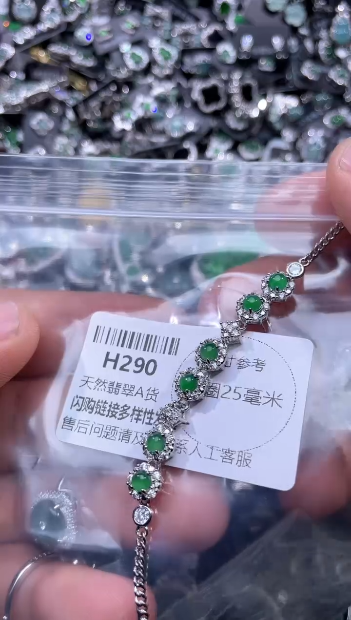 【闪购商品】翡翠颈饰未镶嵌H290手链