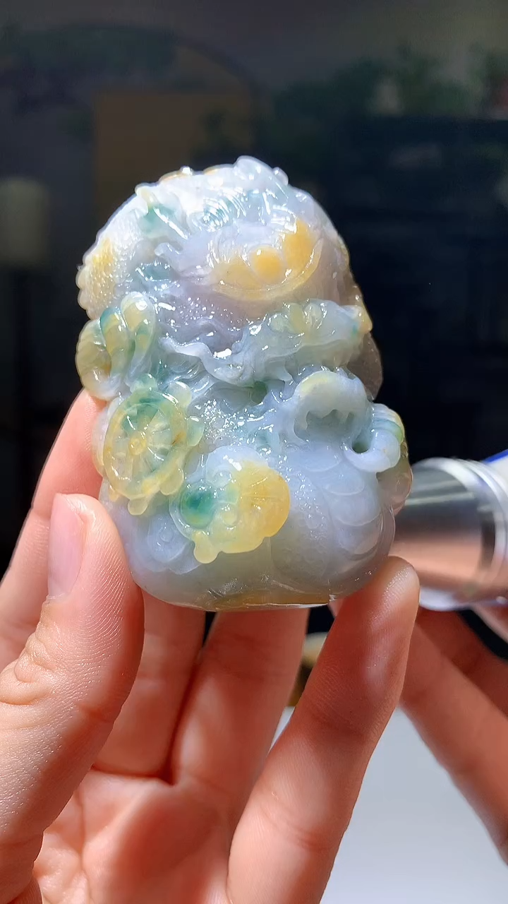 【闪购商品】定制翡翠未镶嵌1019hm-毛货挂件51