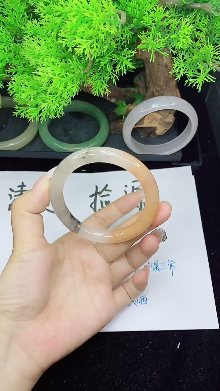 未镶嵌手镯石英岩玉石英岩手镯拍一发一 55