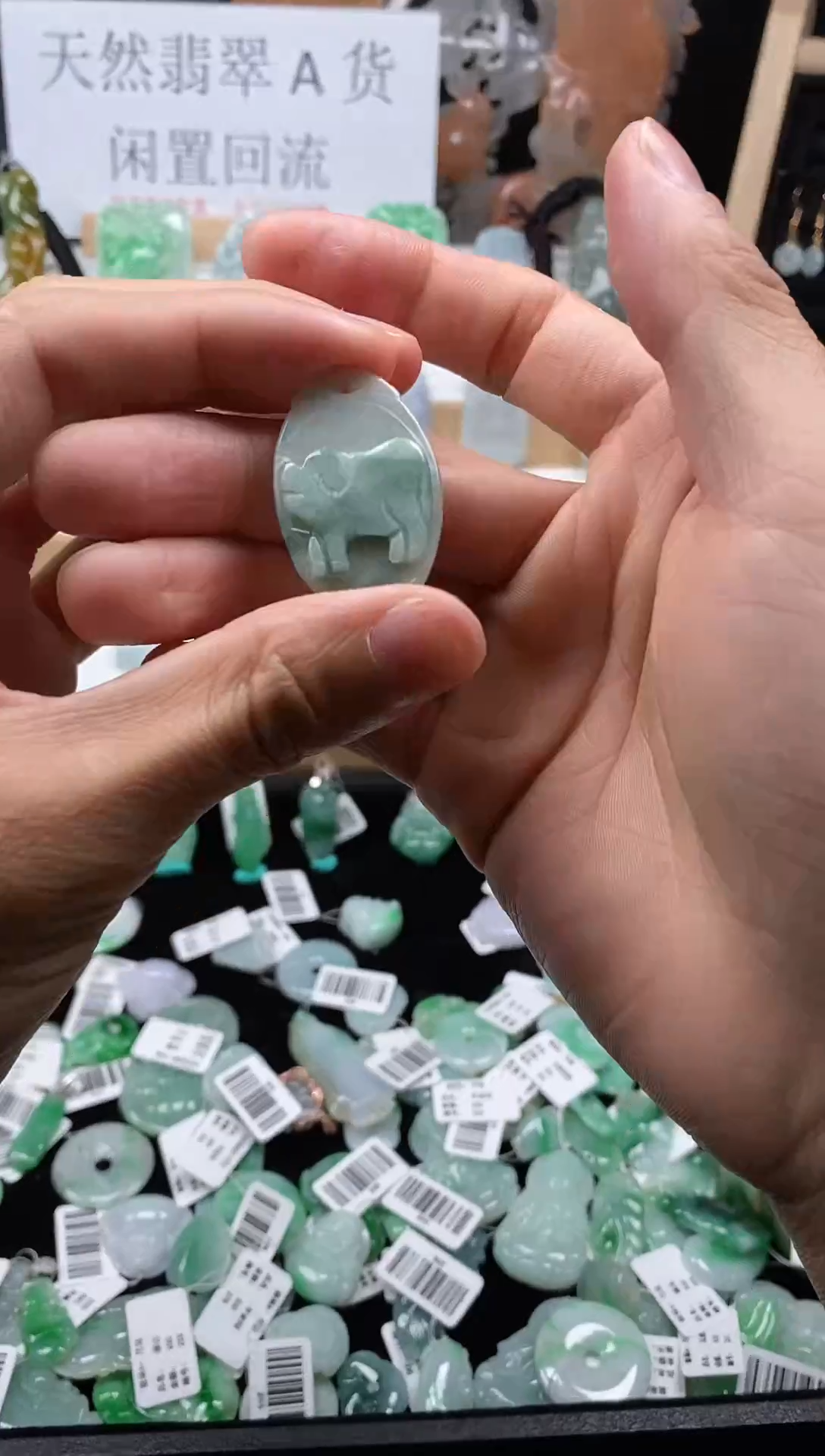 【闪购商品】翡翠颈饰未镶嵌73猪牌