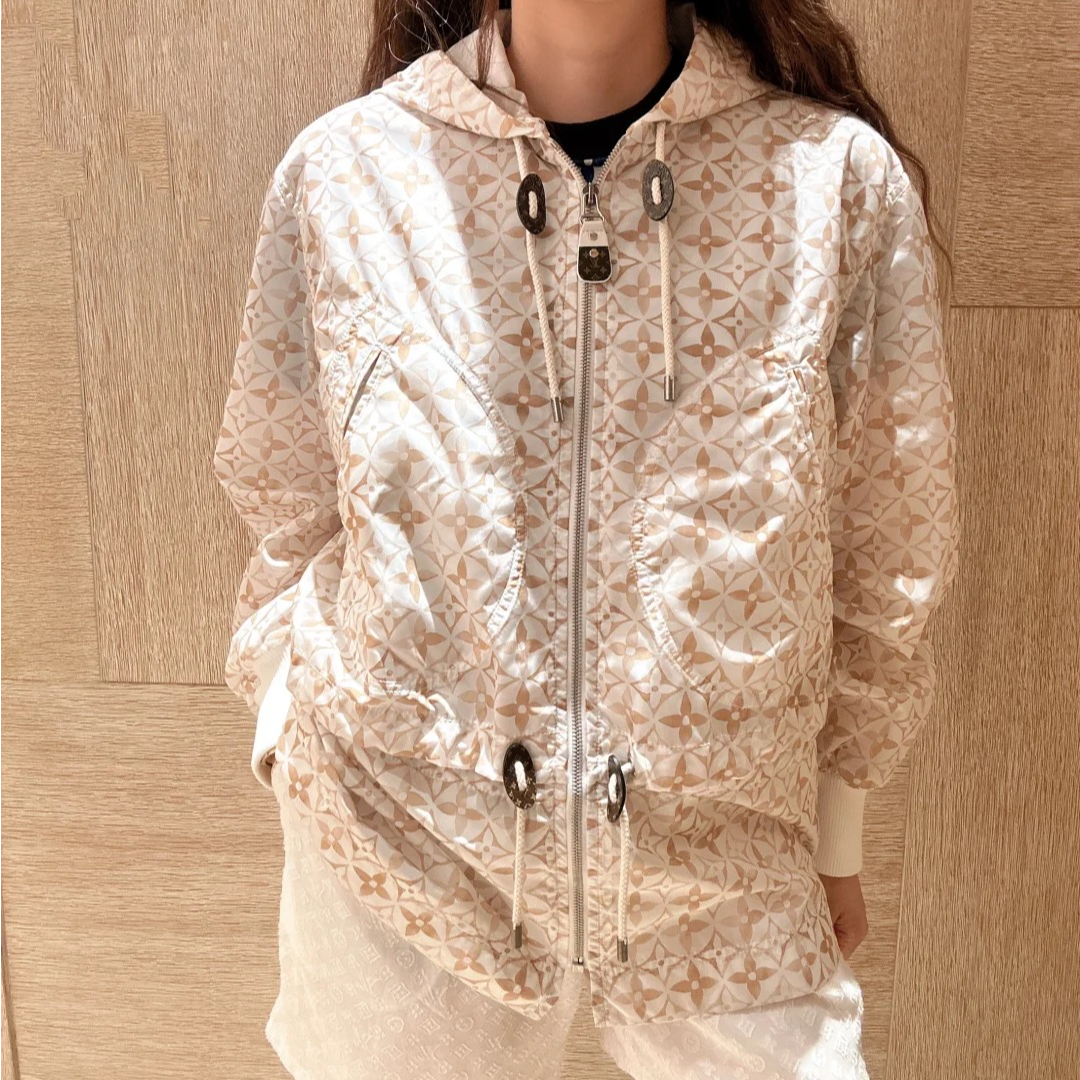 未使用 LouisVuitton/路易威登 2508267/32码/老花满印连帽外套