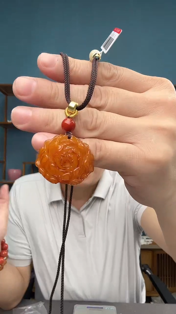 裸石琥珀未镶嵌微瑕介意勿拍9