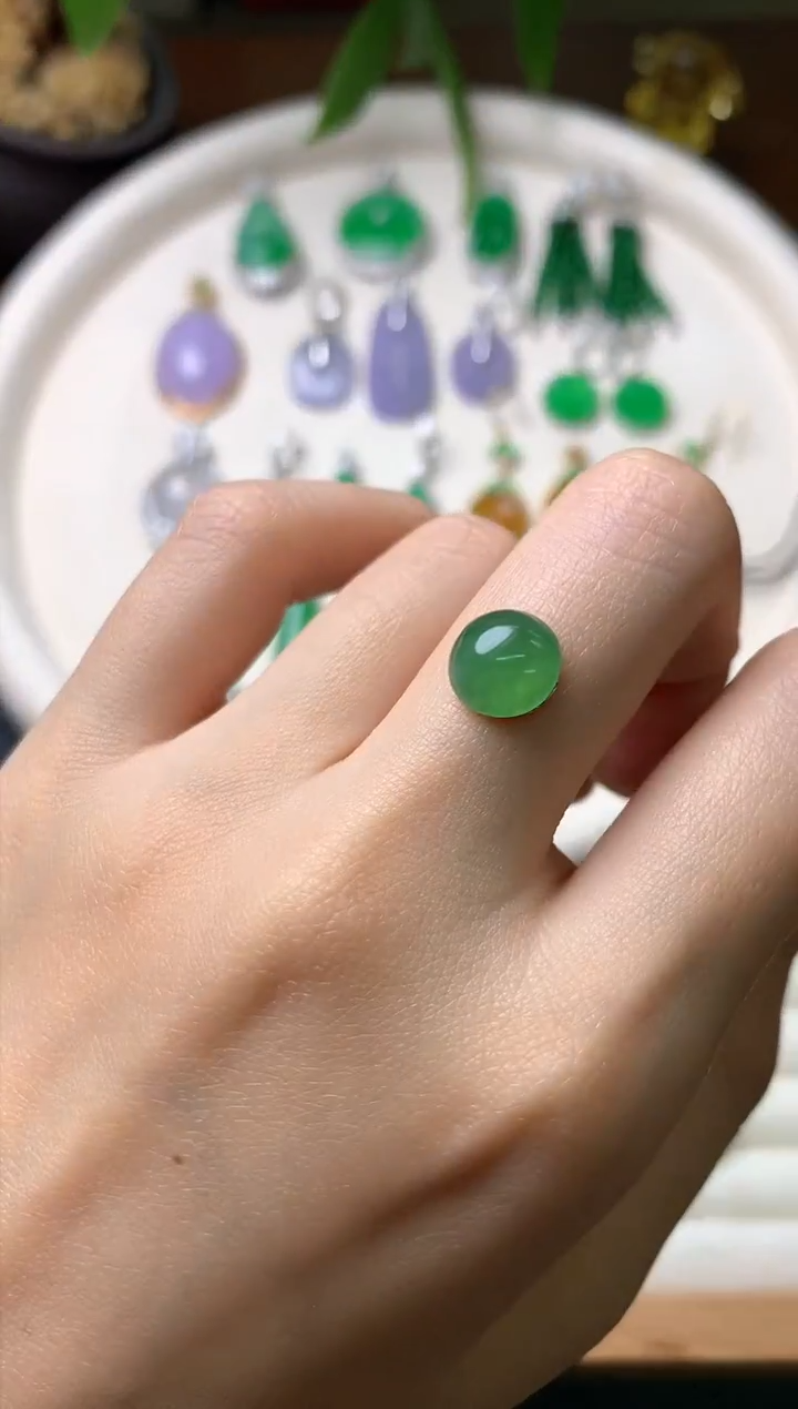 【闪购商品】定制翡翠未镶嵌裸石（镶嵌定制）
