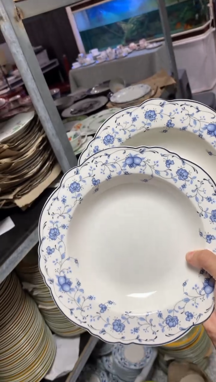 瓷陶瓷原单CC022餐具2个汤盘