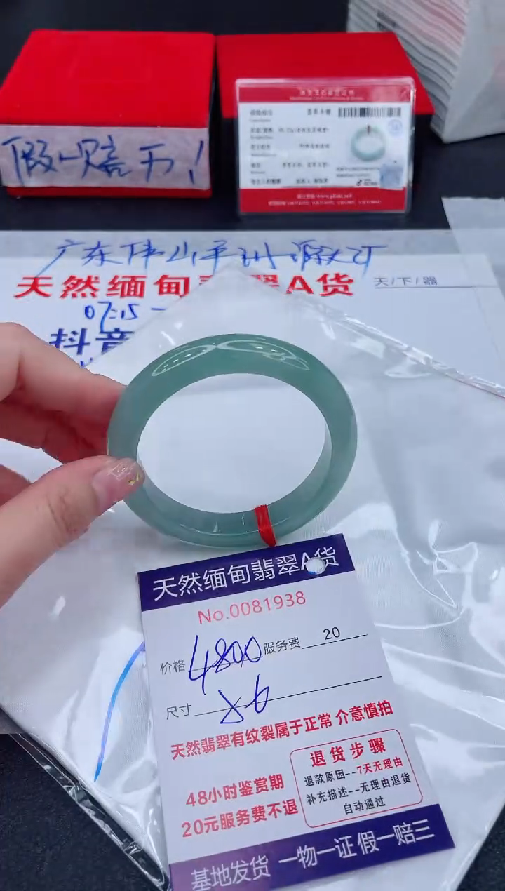 未镶嵌手镯翡翠°*H4800