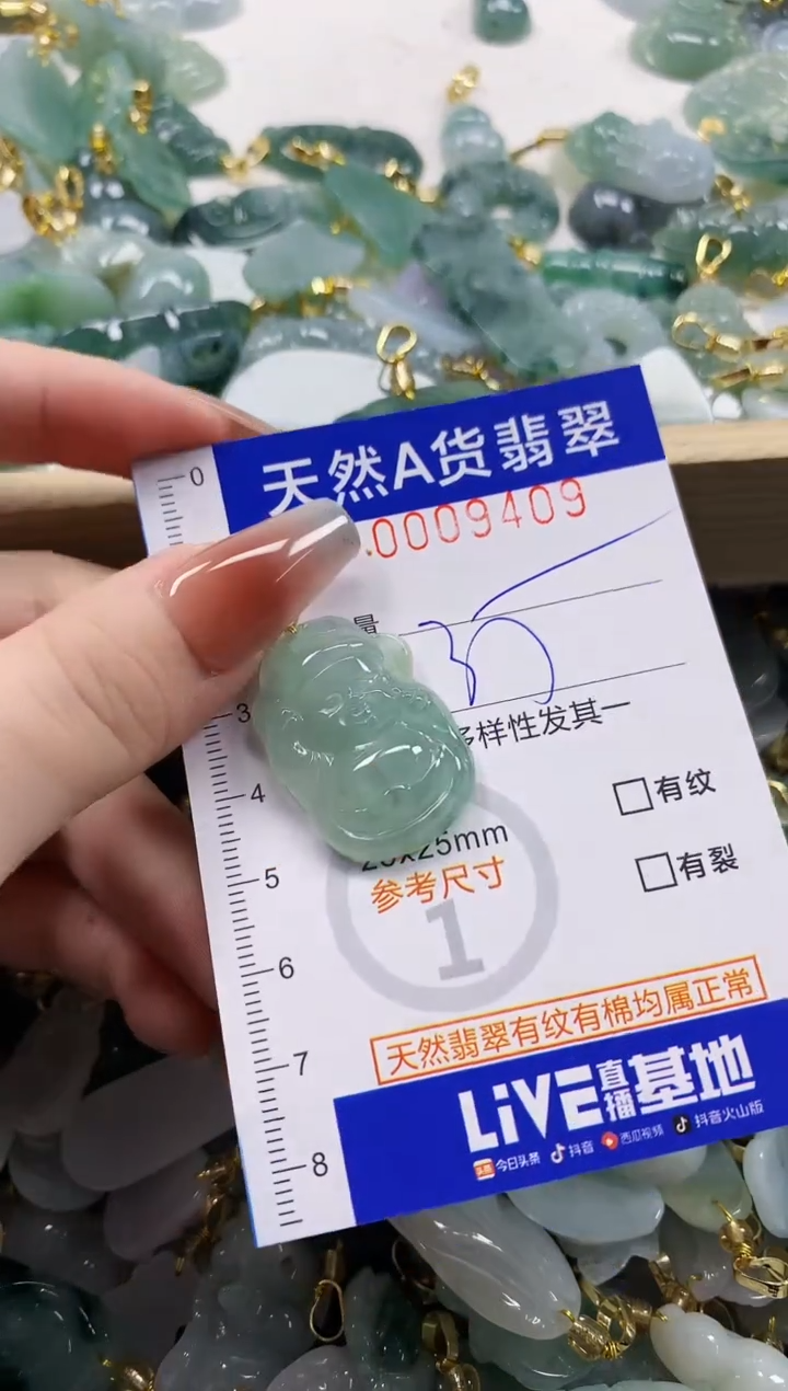 颈饰未镶嵌翡翠天然A货翡翠