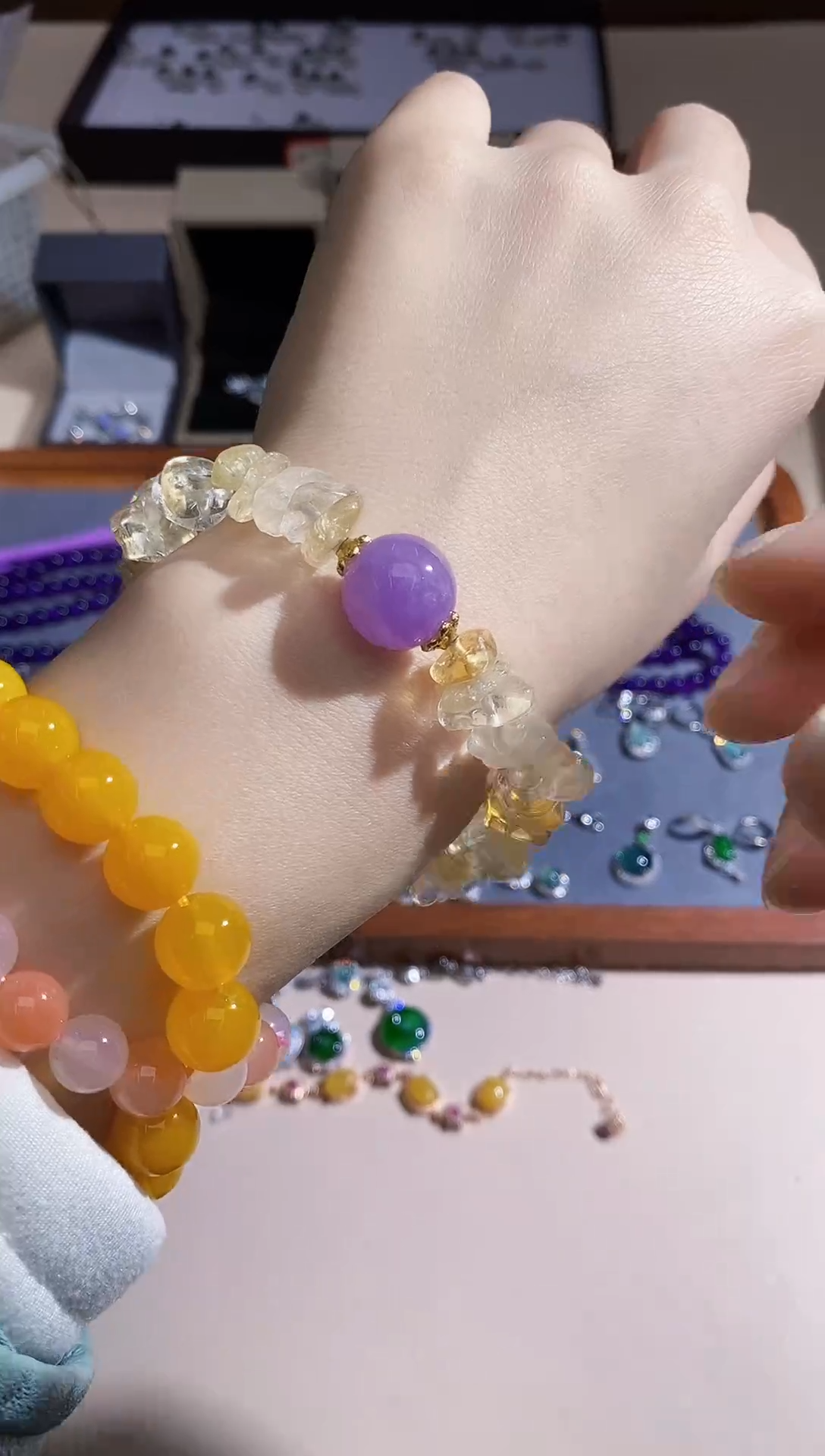 【闪购商品】水晶手串未镶嵌多样性 发其一  【52】