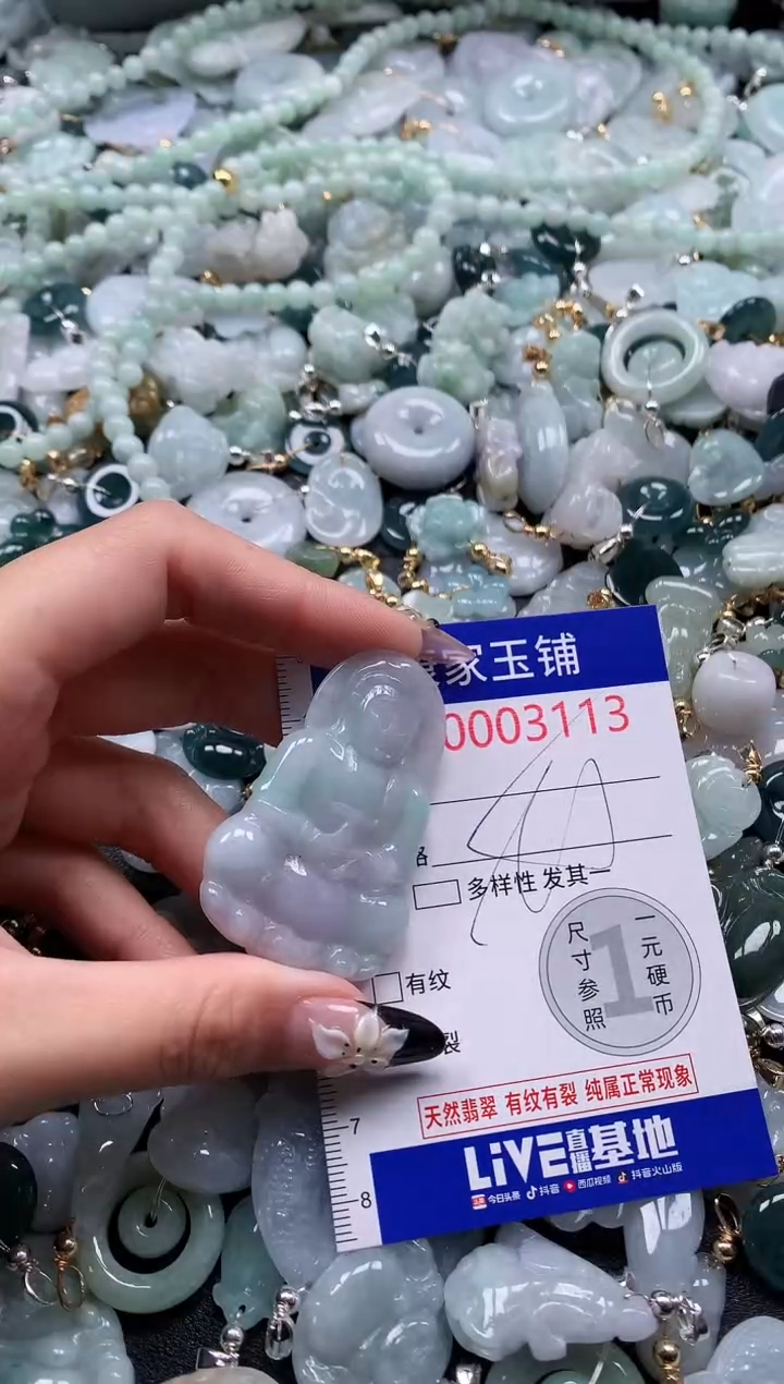 翡翠未镶嵌吊坠(不含链)3113