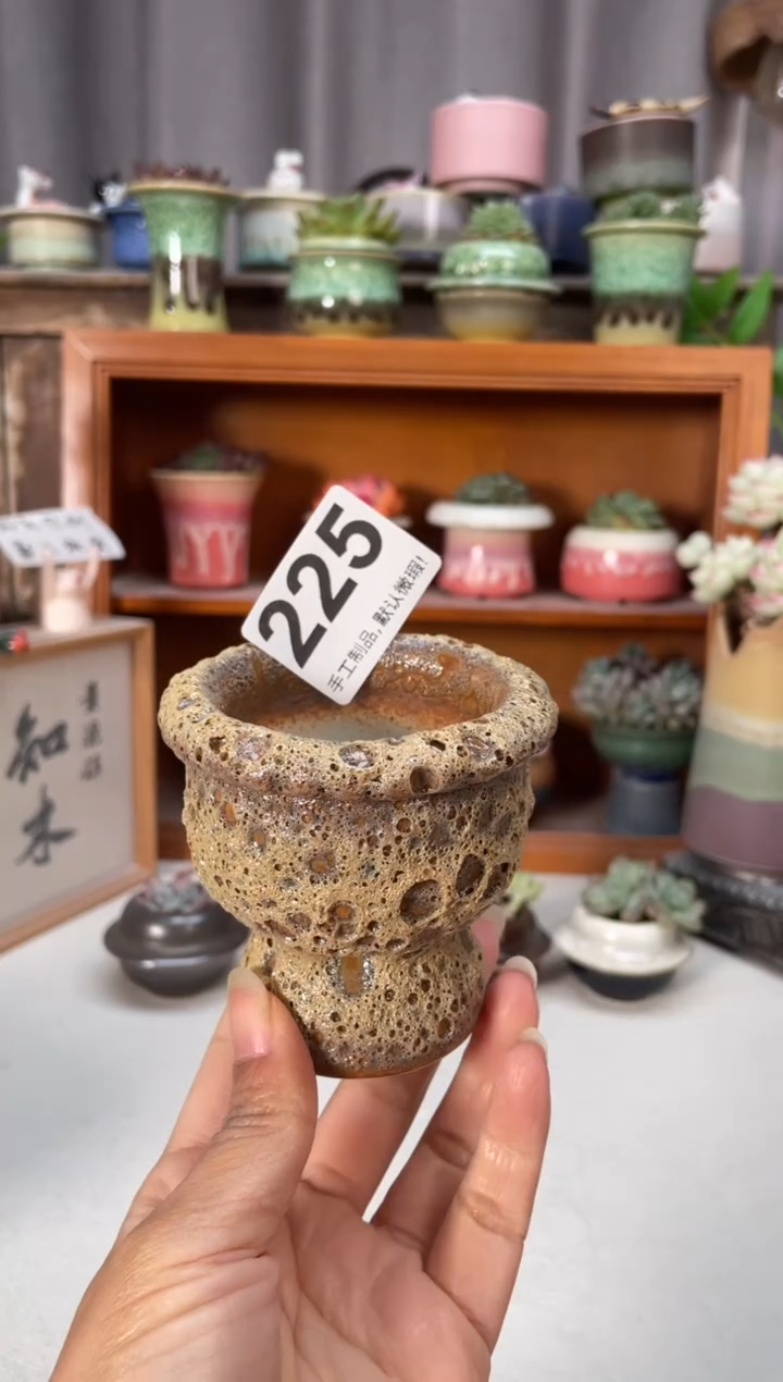 瓷片225知木小芳花盆