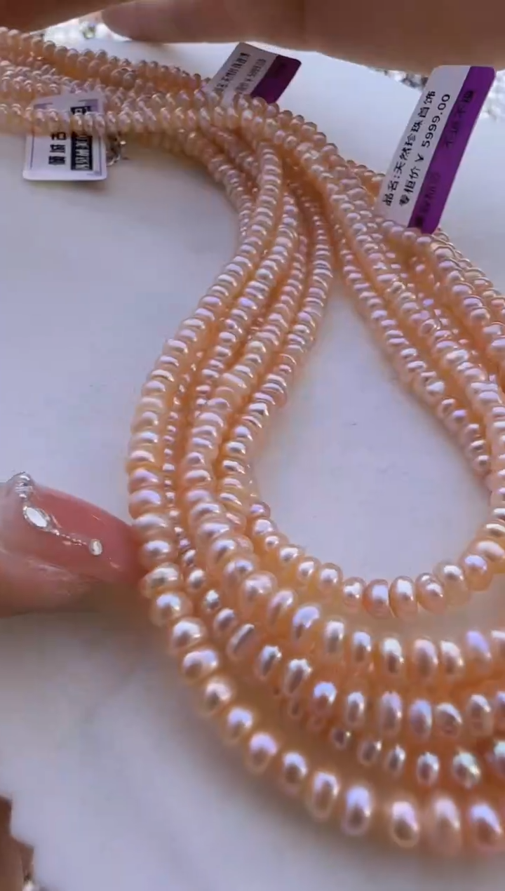 【闪购商品】淡水珍珠项链银S925镶嵌444