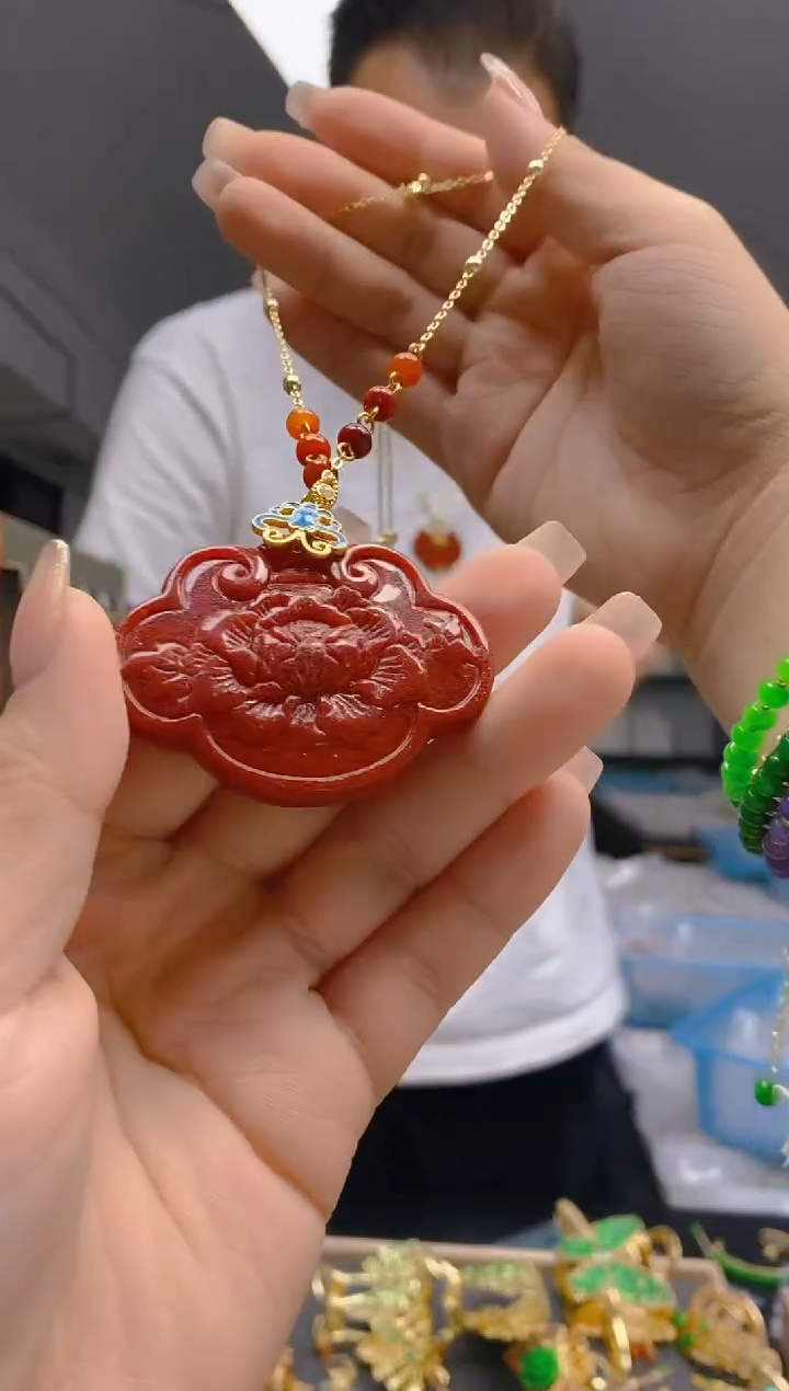 【闪购商品】翡翠耳饰合金155翡翠锁骨链