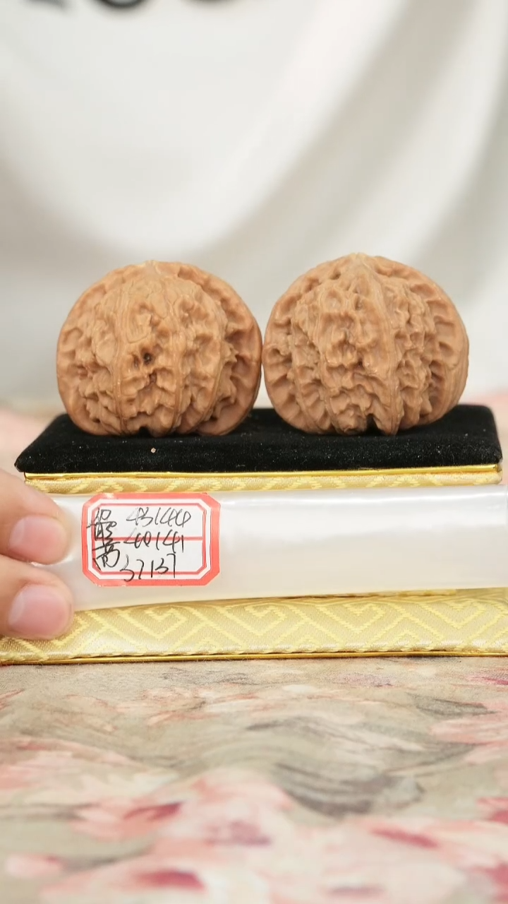 把件文玩核桃白狮子有修