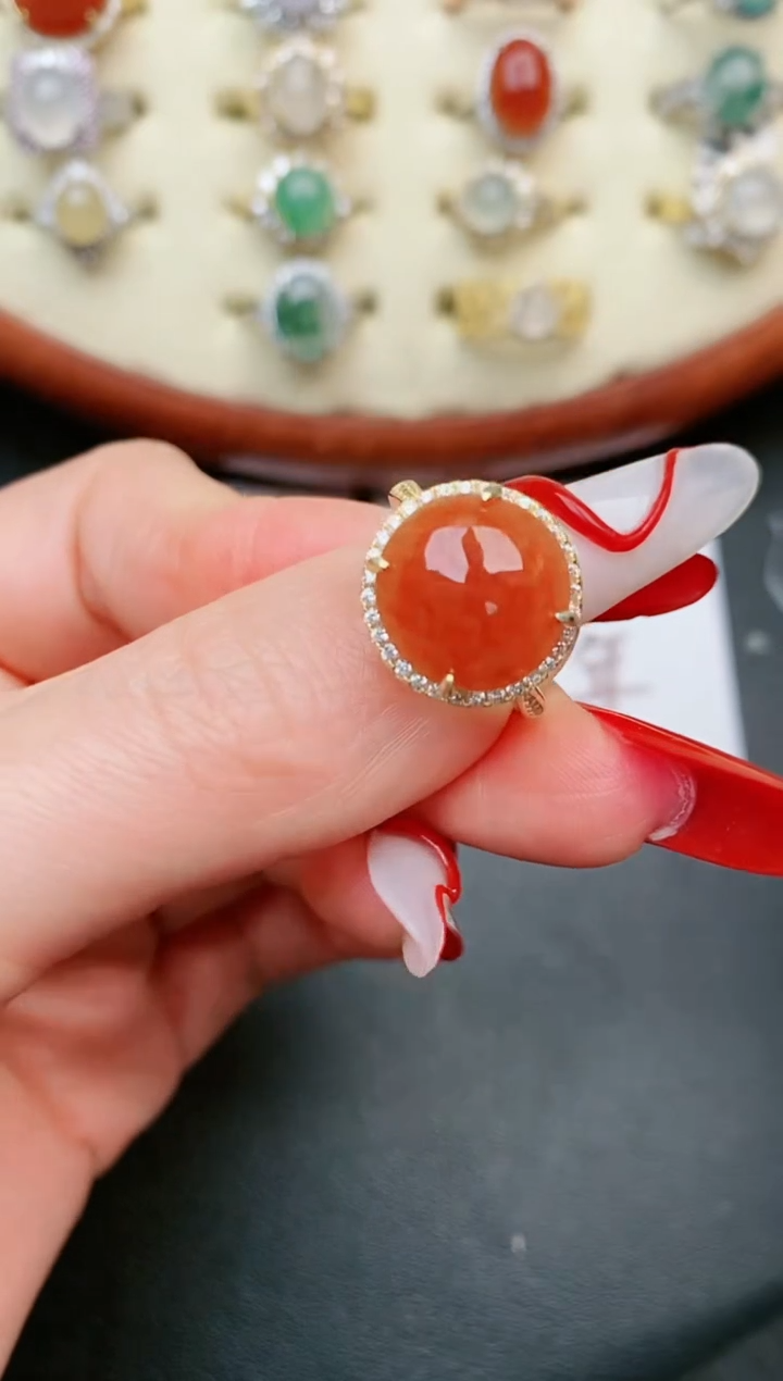 【闪购商品】翡翠戒指银S925镶嵌....