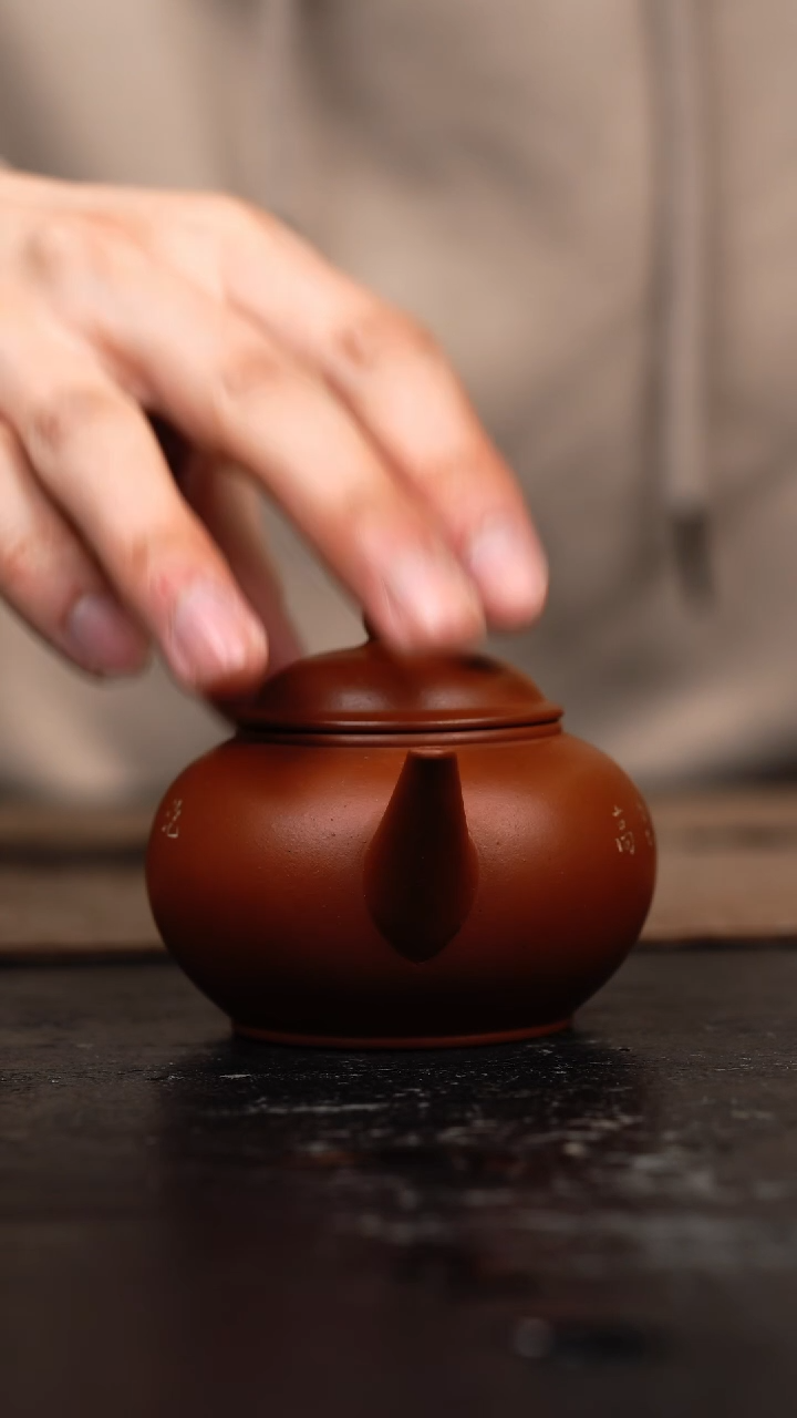 【闪购商品】紫砂茶壶红泥水平壶