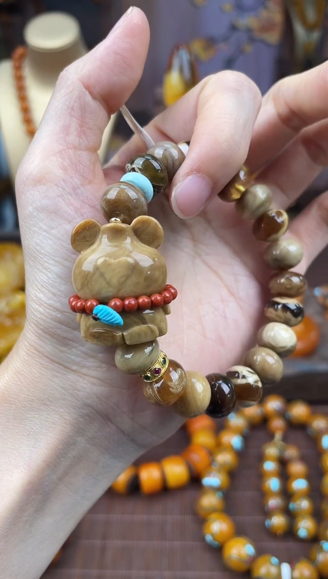 裸石琥珀未镶嵌多样性发货1，假一赔4