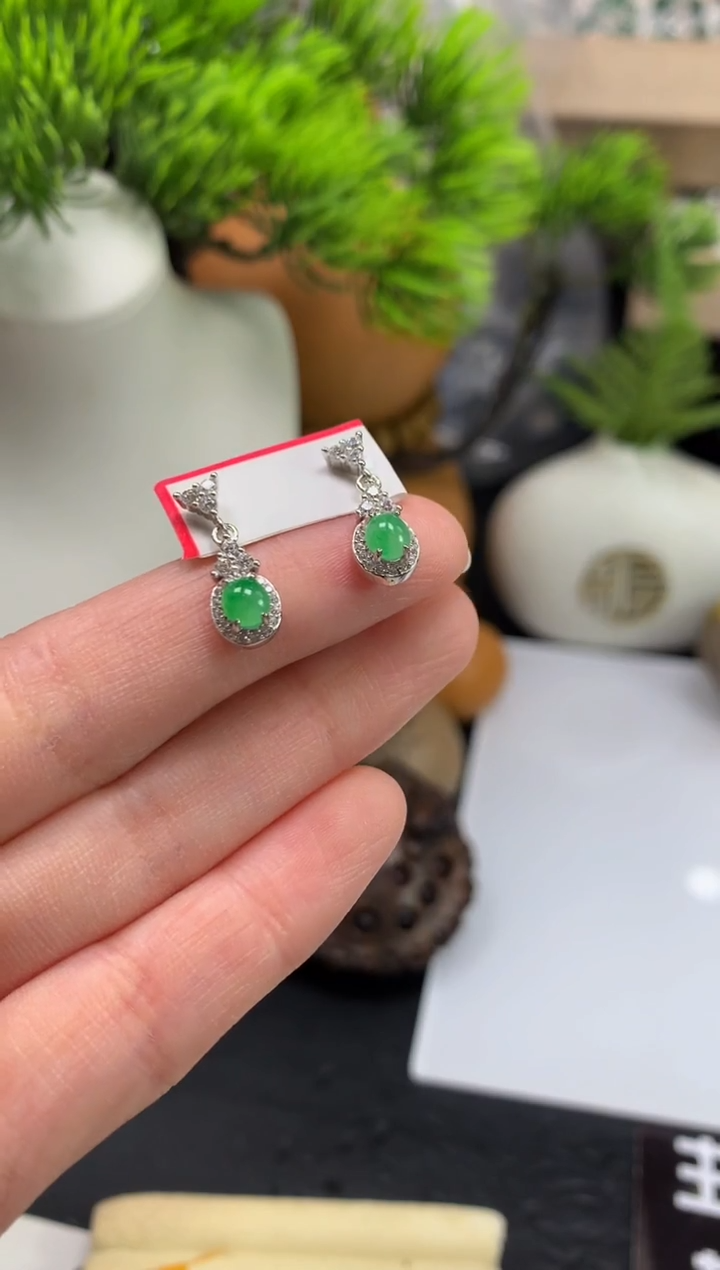 未镶嵌翡翠耳饰依****9---120272