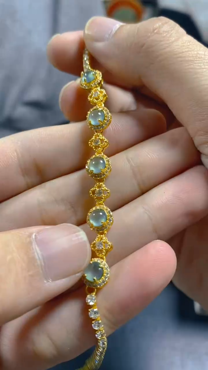 【闪购商品】翡翠手链未镶嵌0229405946/多样性发一