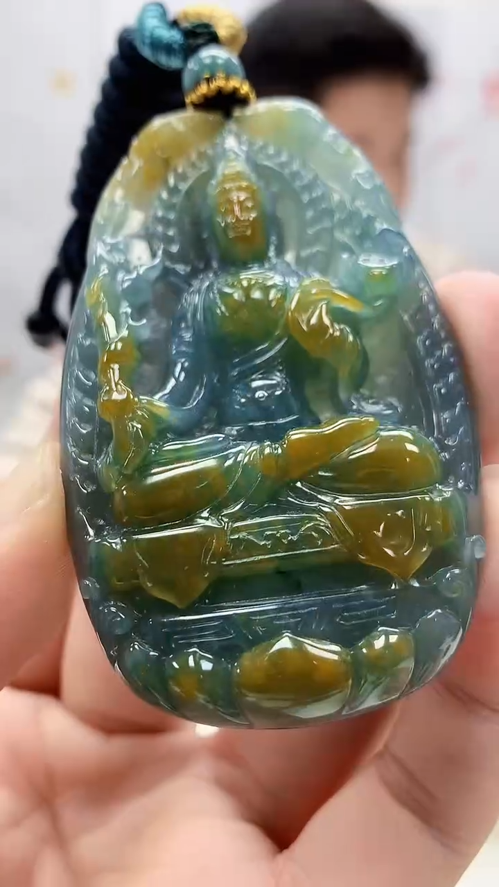 定制翡翠未镶嵌4917bb-毛货挂件38