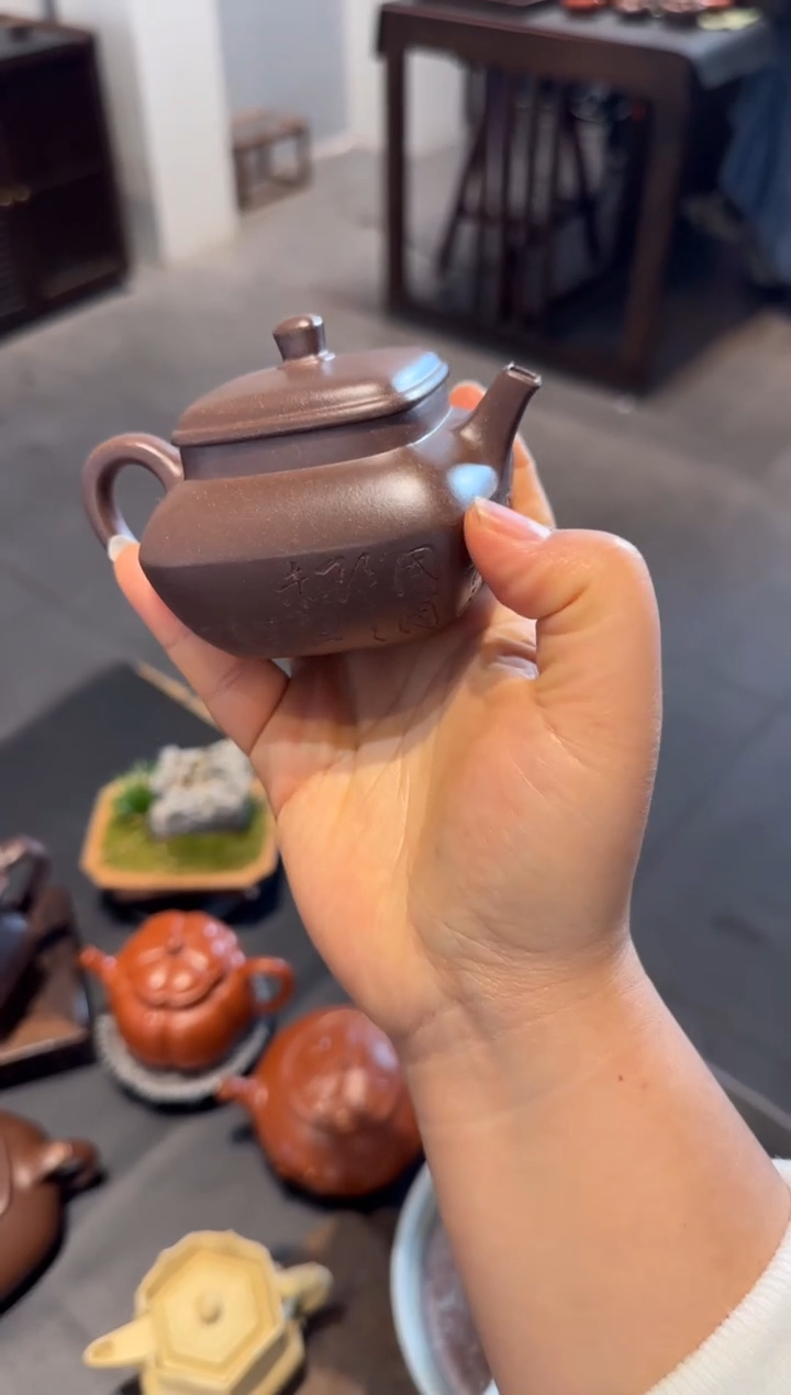 【闪购商品】紫砂茶壶天青合欢