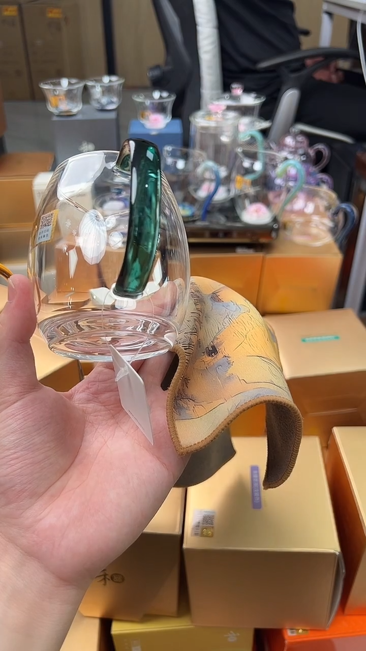 @@禾器晶彩澄然墨绿色+禾器茶巾千里江山